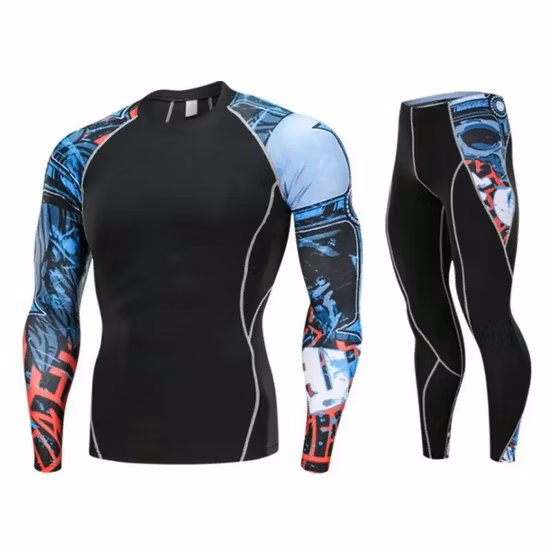 Rashguard pour hommes, haut de compression Bjj, imprimé par sublimation, MMA Rash Guard