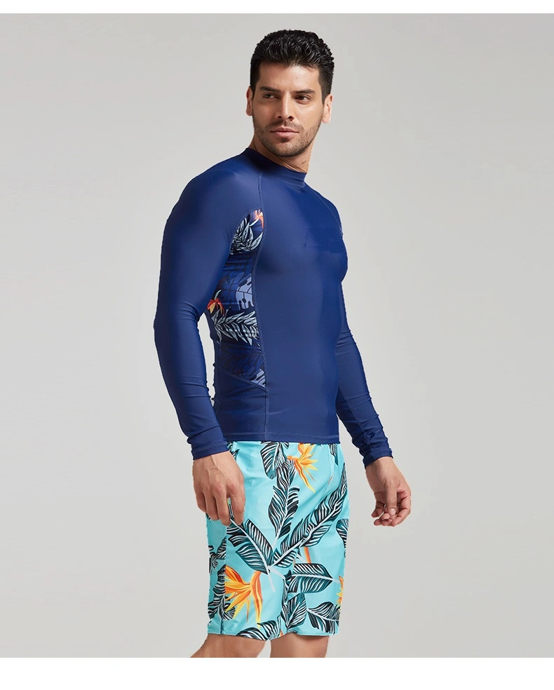 New Design Lycra Long Sleeve Customized Printed Panel Rashguards