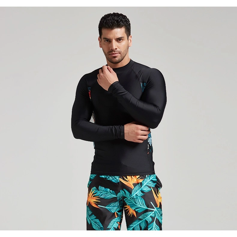 Lycra Long Sleeve Customized Printed Panel Rashguards