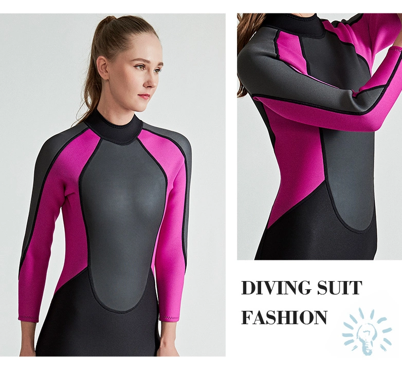 Women′s 3mm Diving Snorkeling & Wetsuit in Premium High Stretch Neoprene Fabric