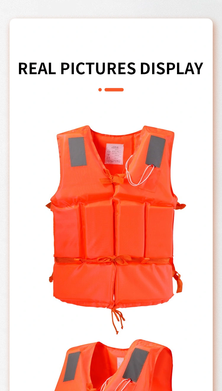 Factory Supplying Cheap Foam Orange Work Life Jacket